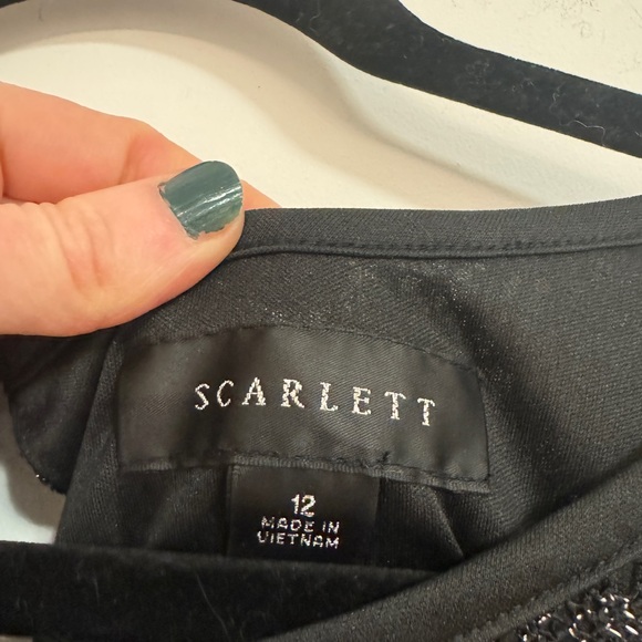 Scarlet women’s black sparkly fringe new with tags dress - Picture 5 of 7